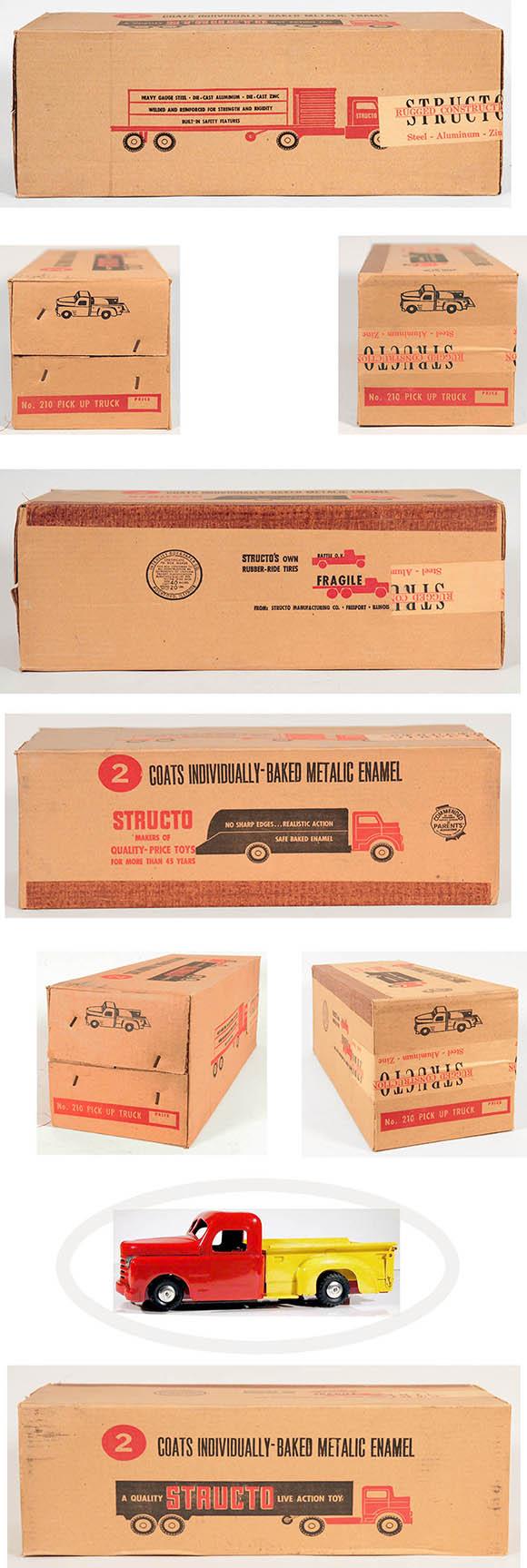 1958 Structo, No. 210 Steel Pick-Up Truck in Factory Sealed Box